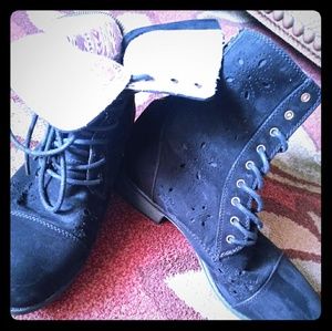 Black Suade Roxy Boots